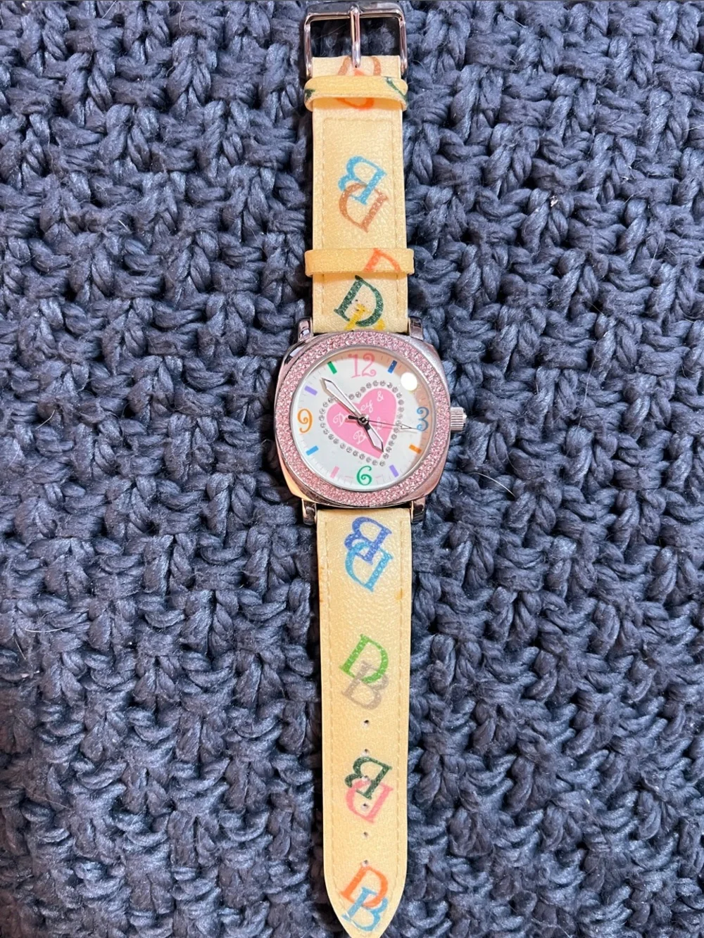Dooney & Burke heart print watch- vintage